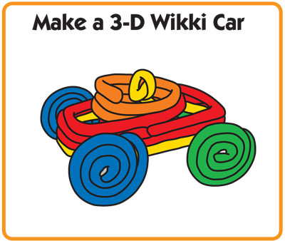 Fun little 3-D Wikki Stix car.