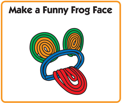 Funny Wikki frog face with tongue sticking out!
