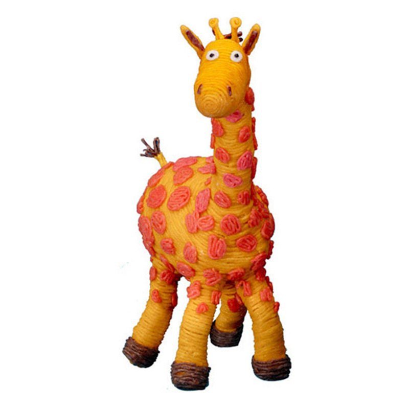Giraffe created with Wikki Stix.
