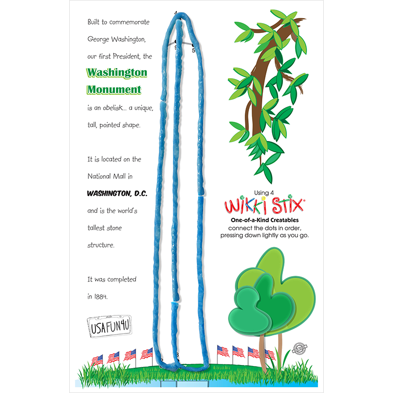 Washington Monument playsheet.