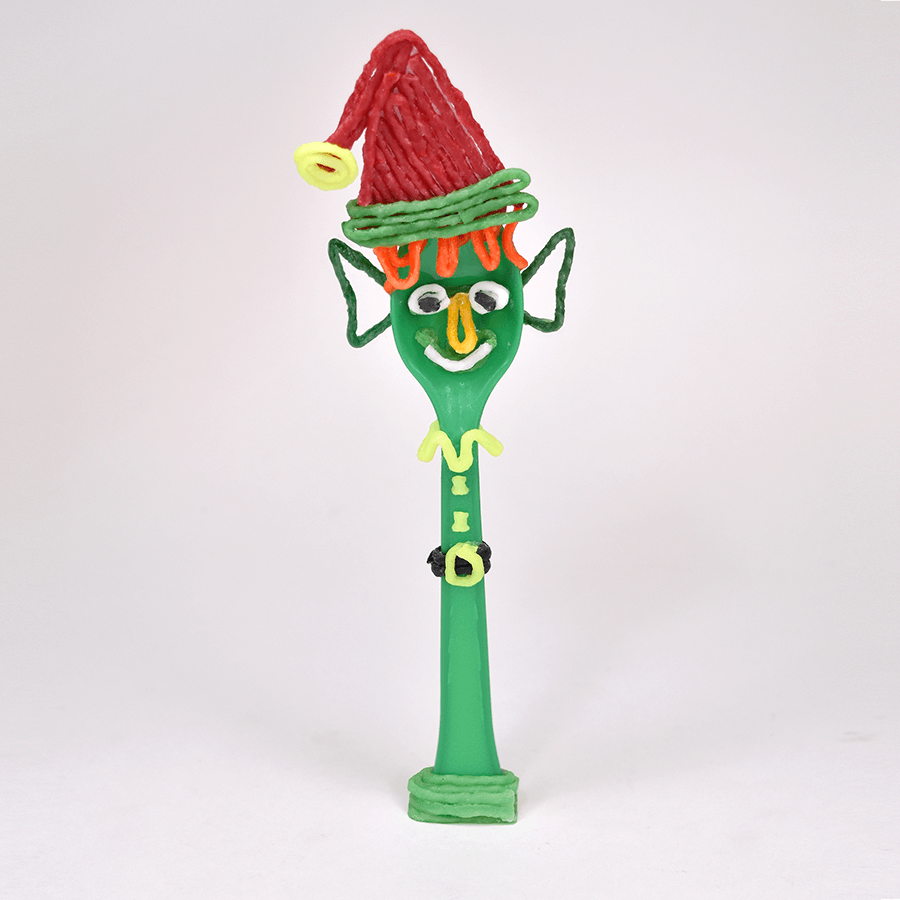 Smiling elf spoon, with big Wikki ears.