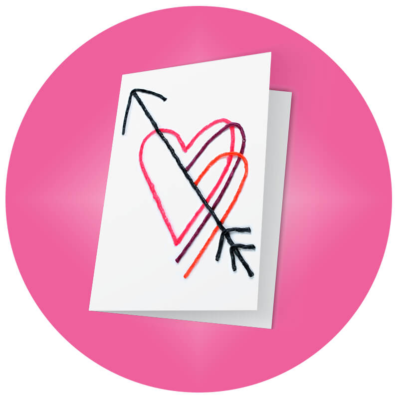 Valentine's Day Card - Heart and Arrow