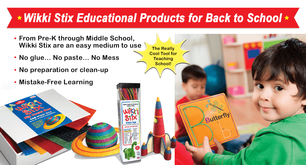 Educational Products featuring the Big Count Box, STEM Pak and Alphabet Cards. and more.