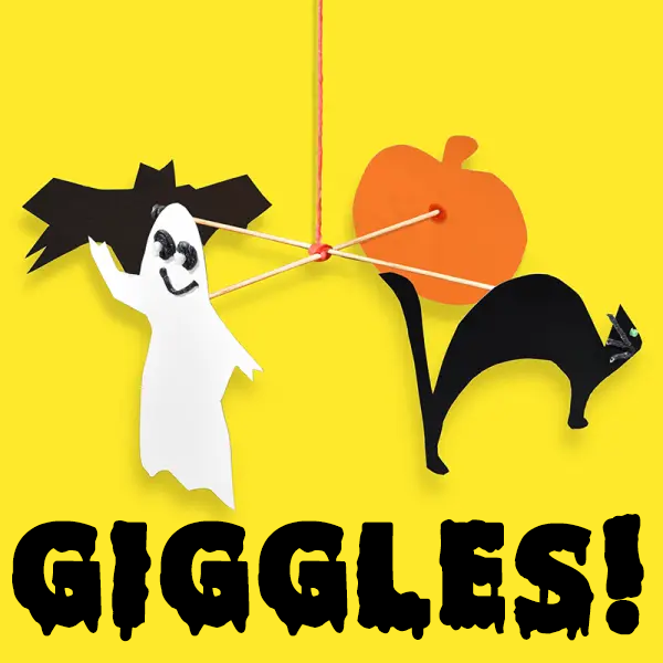 Halloween mobile created with Wikki Stix!