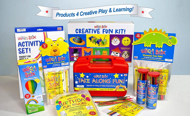 Products for Creative Play and Learning and includes a group product image.