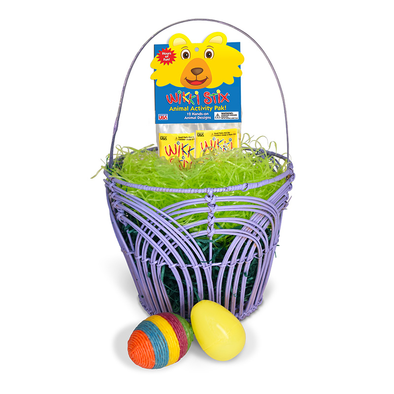 Animal Activity Pak in an Easter basket.