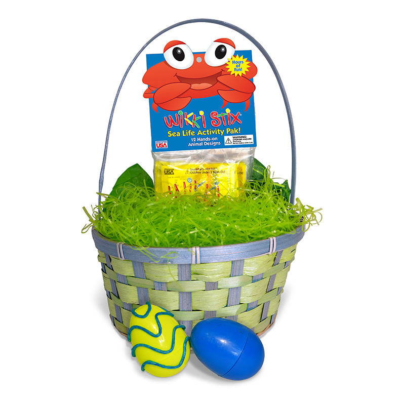 Sea Life Activity Pak in an Easter basket.