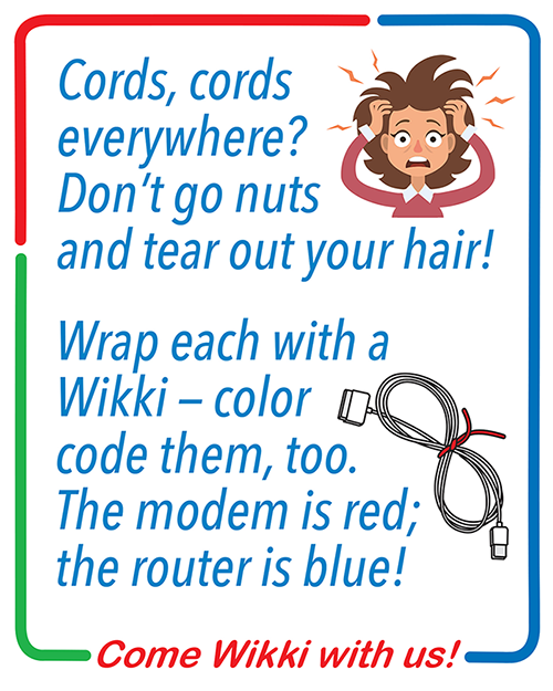 Wikki Stix Poem with illustrations of hair pulling out and cord wrapping with Wikki Stix.
