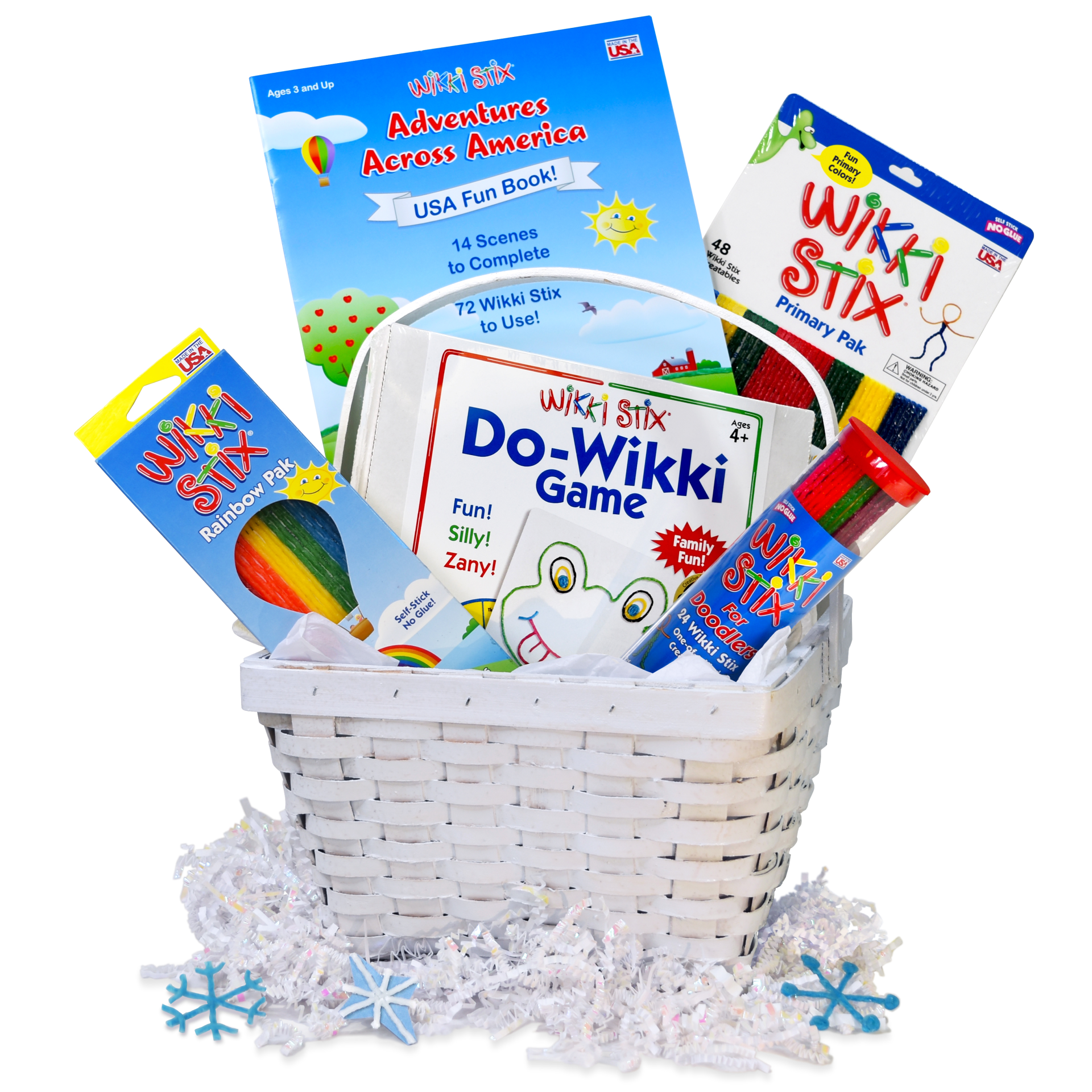 Winter gift basket with Wikki Stix products!