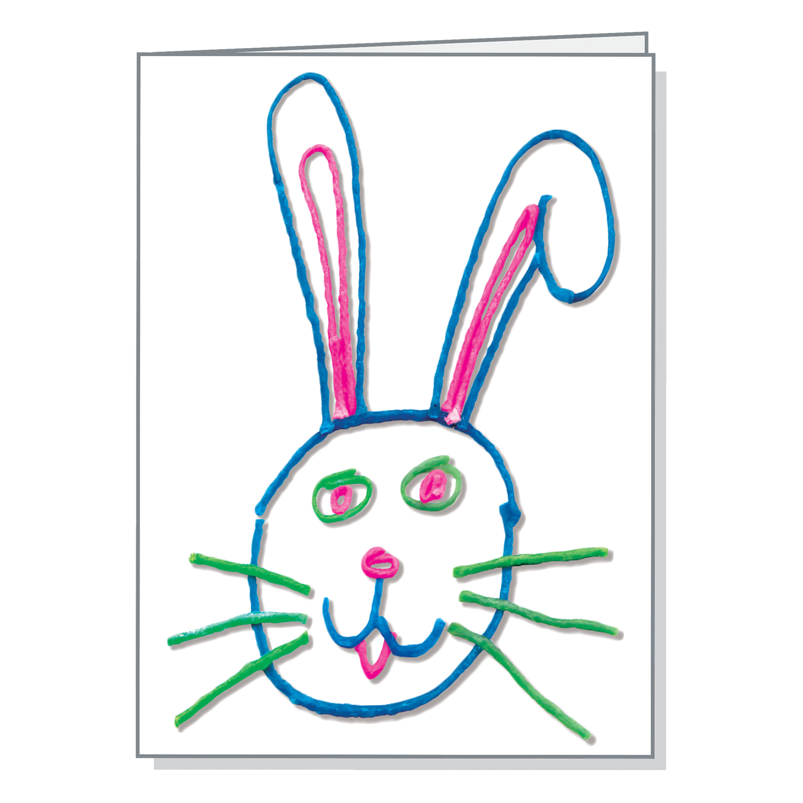 Easter Greeting Card created with Wikki Stix.