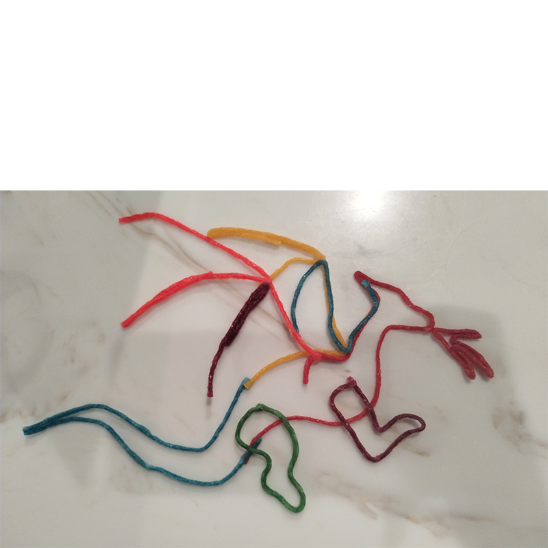 Dragon created with Wikki Stix!