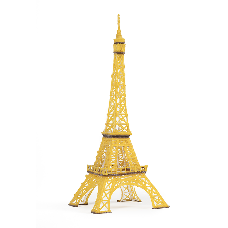 Eiffel Tower created with Wikki Stix.