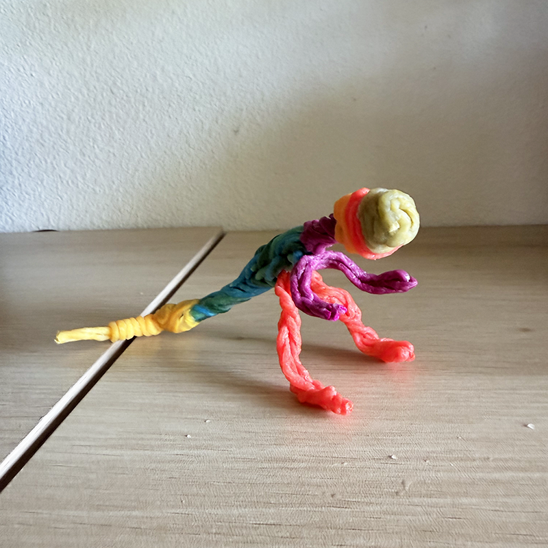 
Tyrannosaurus created with Wikki Stix.
