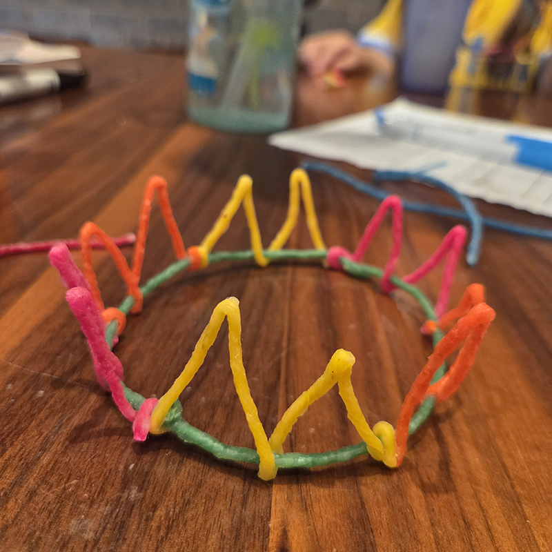 Crown Created with Wikki Stix.