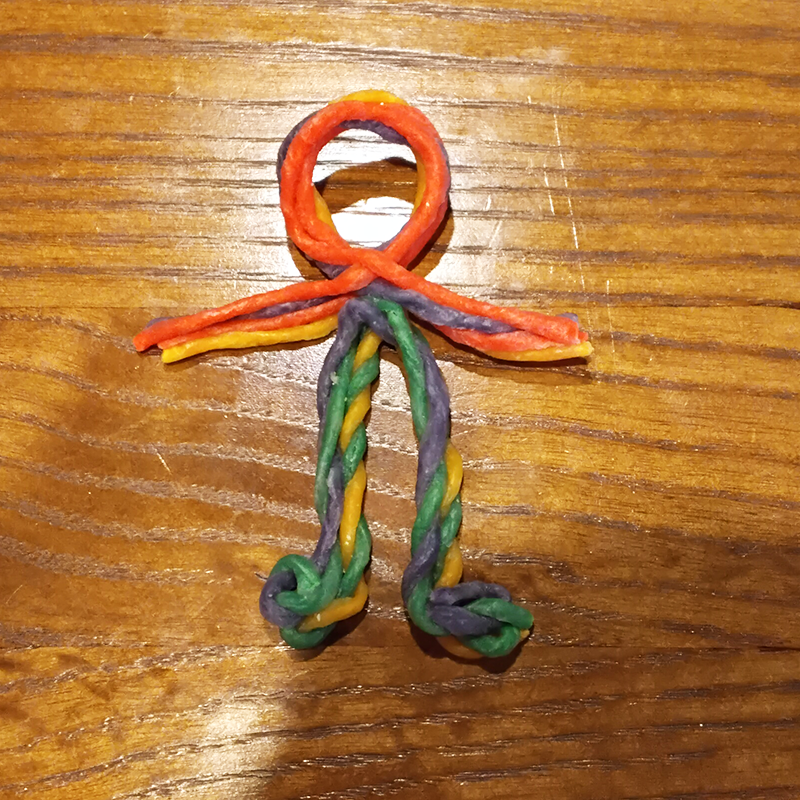 Wikki Person created with Wikki Stix.